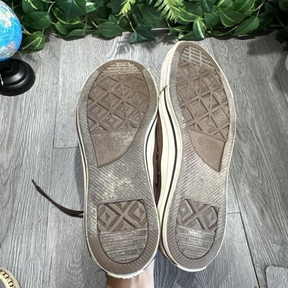 Converse All Star Double Tongue Double Lace Brown Sneakers Mens 13 - Picture 7 of 10